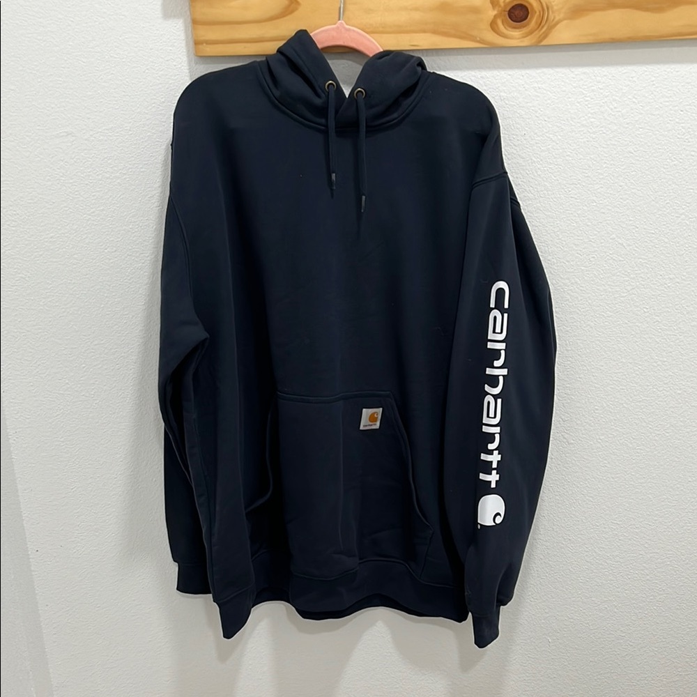Carhartt Men's Navy Hoodie